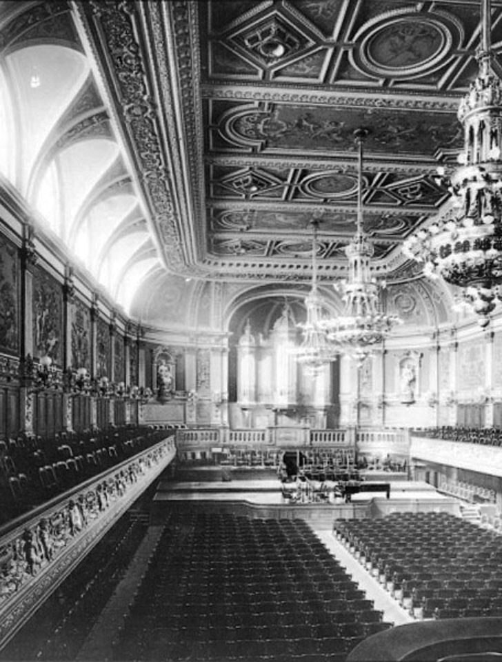 Gewandhaus konzertsaal 1900年頃