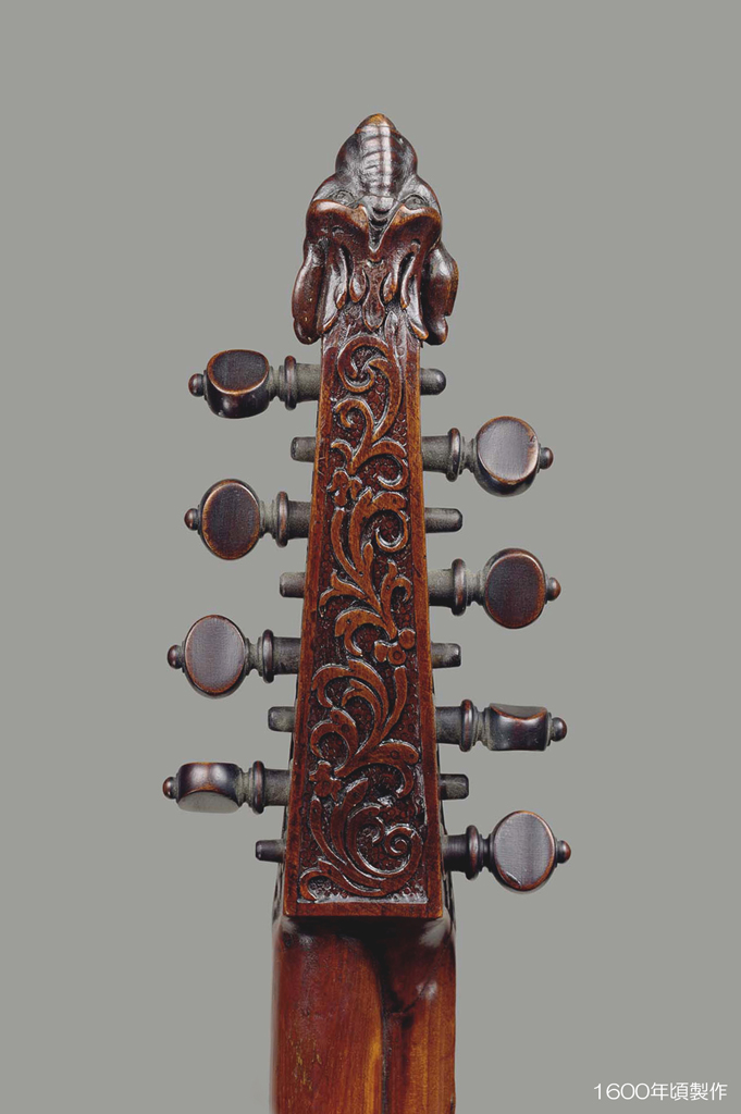 Cittern c1600 English ( Length 616 - String length 340 ) National Music Museum - 1 L