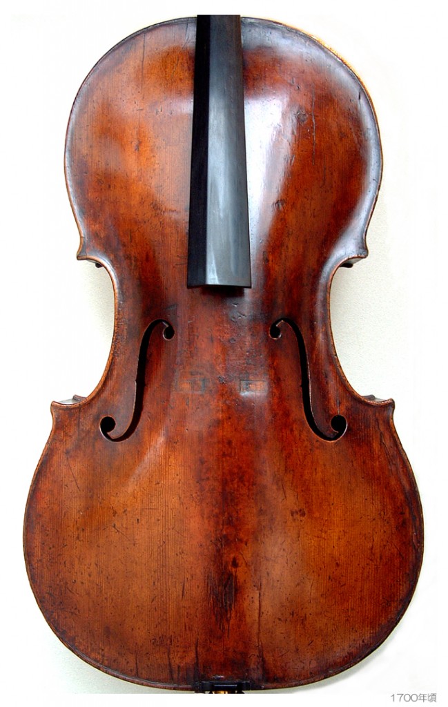 Old Italian Cello c1680 - 1700 ( F 734-348-230-432 B 735-349-225-430 stop 403 ff 100 ) - A L